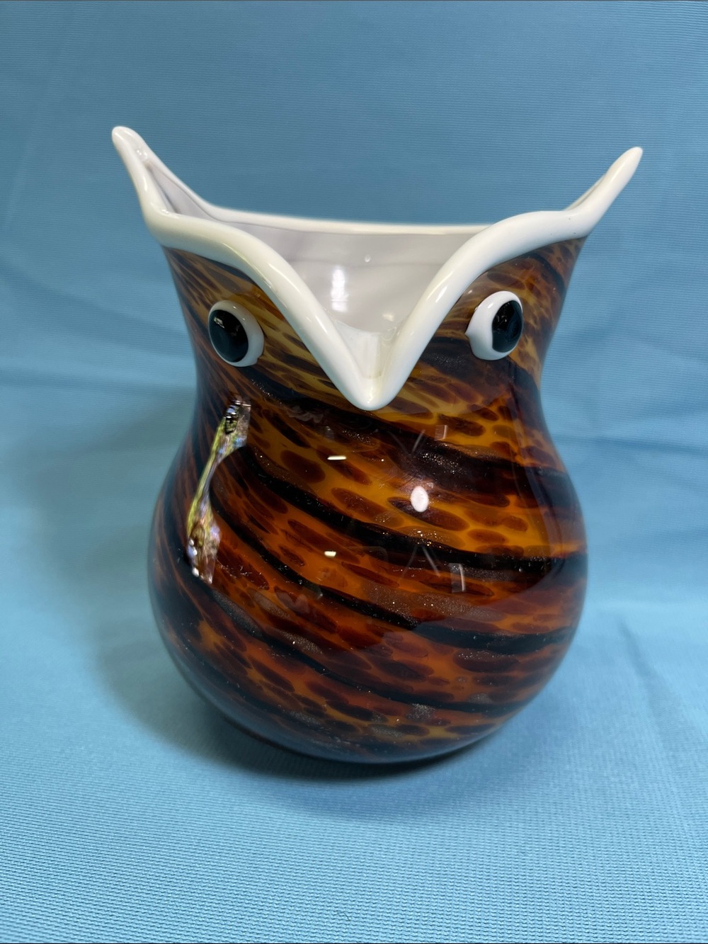 Glass Owl Vase